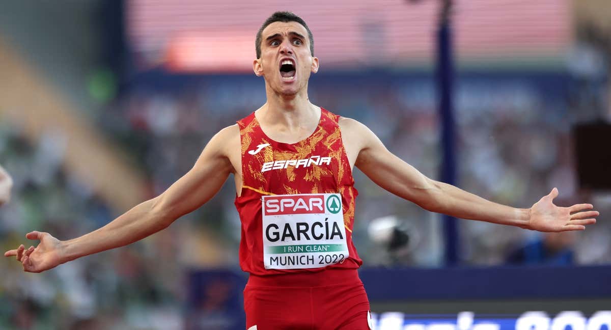 Mariano García tras ser campeón de Europa en 2022./GETTY