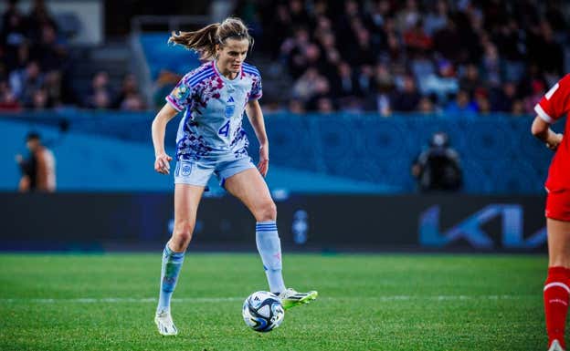 Irene Paredes durante el encuentro.  RFEF