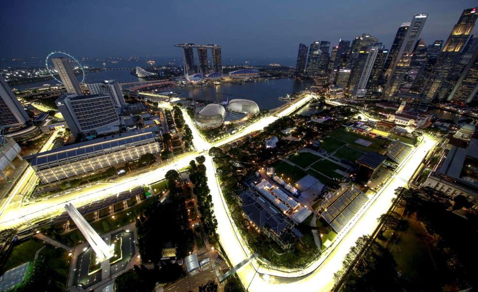 Así es el circuito urbano de Marina Bay