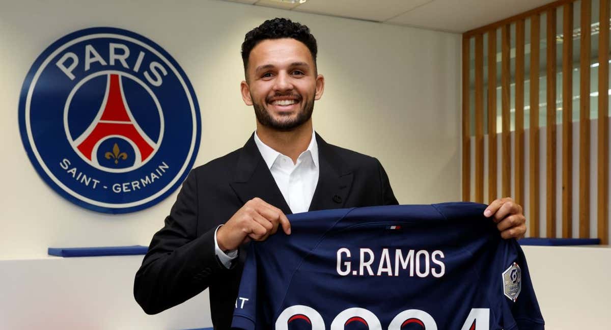 Gonçalo Ramos llega cedido al PSG, con opción de compra.