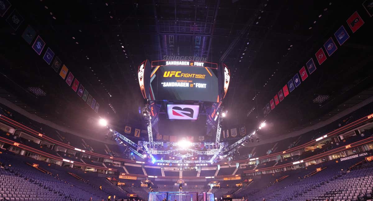 Imagen previa a la apertura de puertas del UFC Nashville./UFC