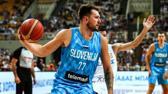Luka Doncic, en un amistoso con la selección de Eslovenia./EFE
