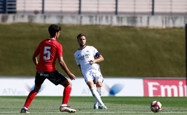 Carrillo, en un partido con el Castilla. EFE