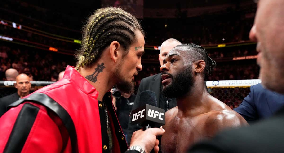 Sean O'Malley y Aljamain Sterling, cara a cara tras el UFC 288./UFC