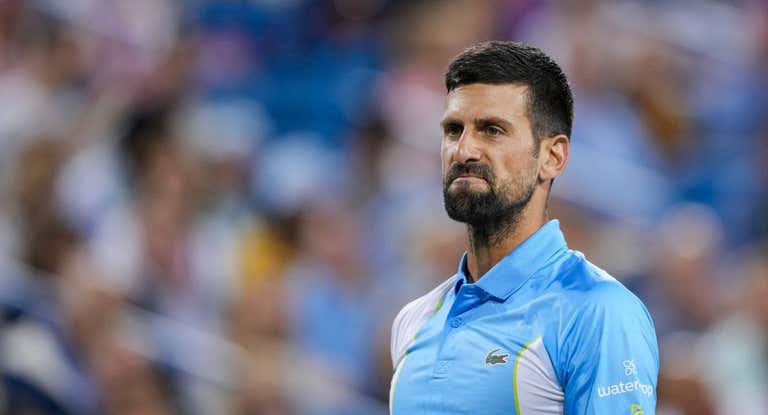 Djokovic, en la final de Cincinnati.