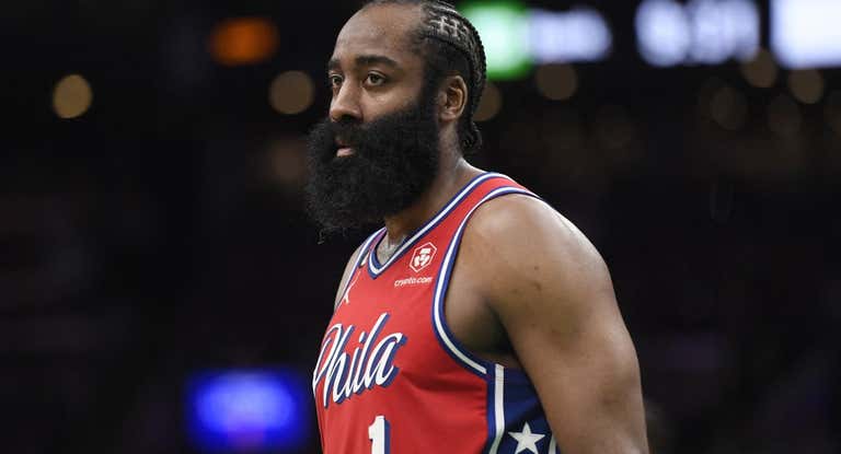 James Harden, con los 76ers.