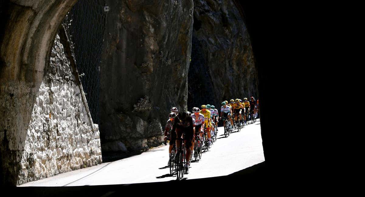 Kristoff liderando el Tour de Francia en 2020./Archivo/Getty