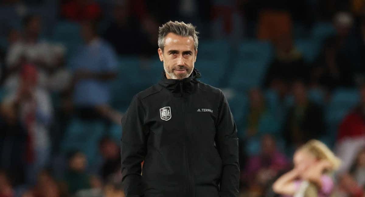 Jorge Vilda, durante el partido.
