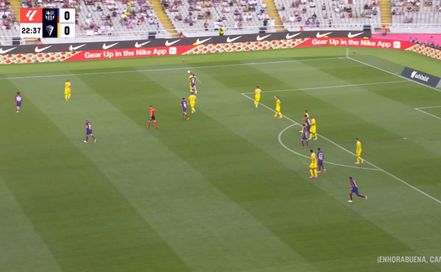 Mal pase que termina con pérdida y el equipo muy mal colocado.  WYSCOUT