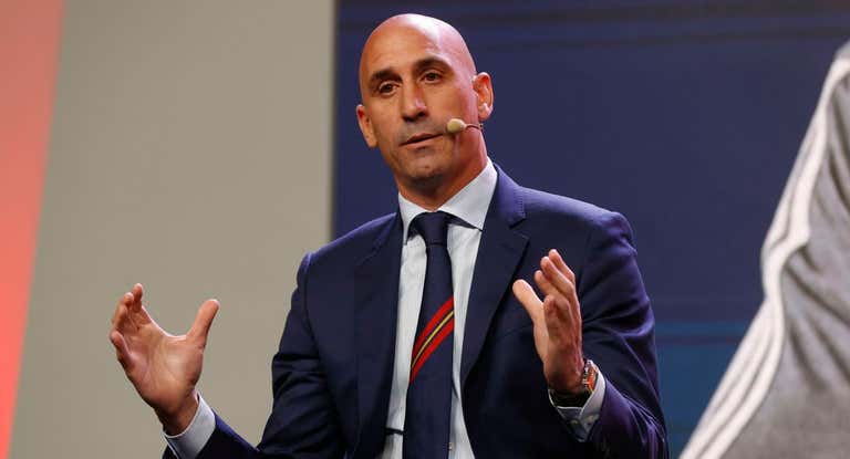 Luis Rubiales, durante un acto de la Selección.