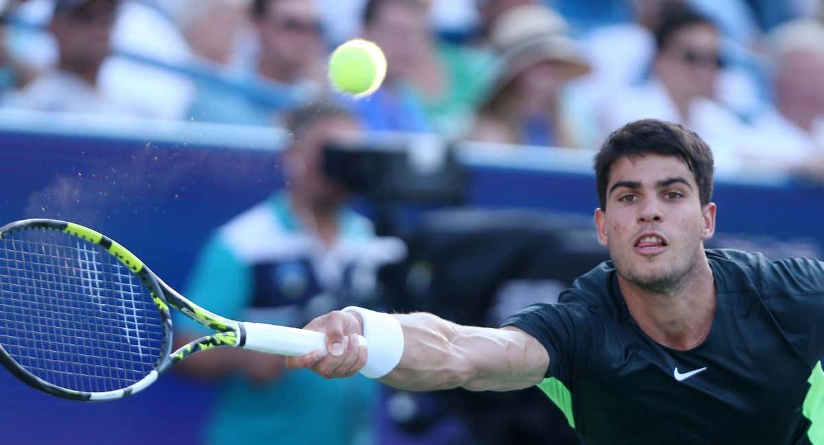 Carlos Alcaraz buscará repetir título en el US Open y conservar el número uno del ranking de la ATP. /EFE