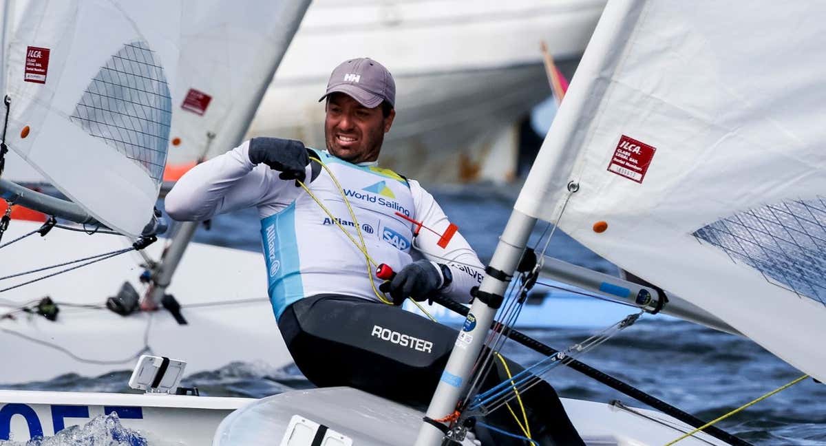 Joaquín Blanco (ILCA7) logró la última plaza para París. /SAILING ENERGY