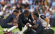 Ancelotti tranquiliza con la lesión de Vinicius: "No jugará contra el Getafe y descansará en el parón"
