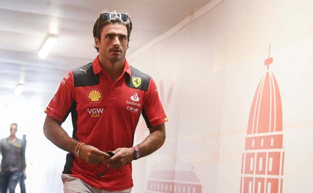 Carlos Sainz, durante el GP de Hungría de F1. Ferrari