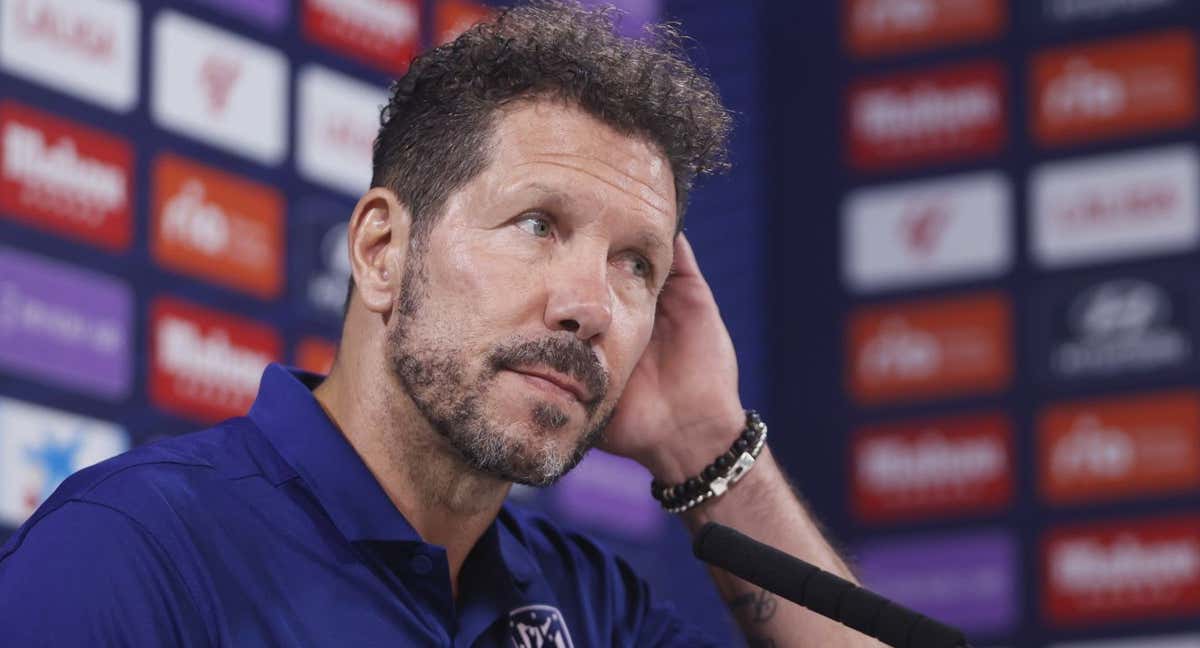 Simeone habló en rueda de prensa antes del partido ante el Rayo Vallecano./EFE