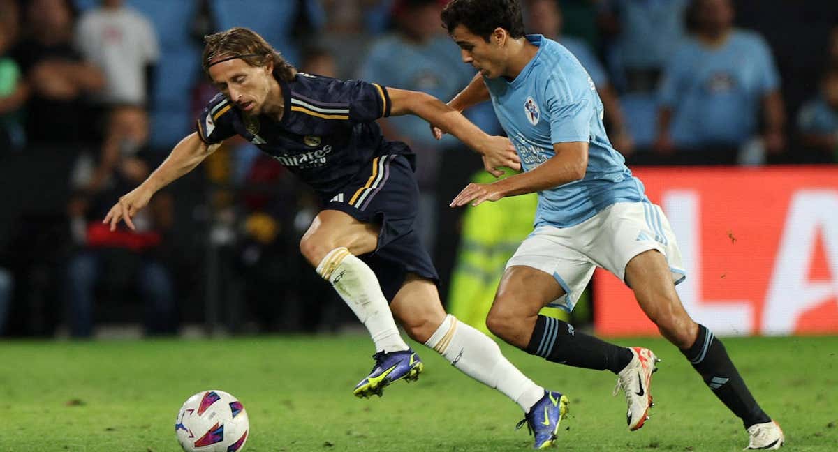 Modric, en Vigo./REUTERS