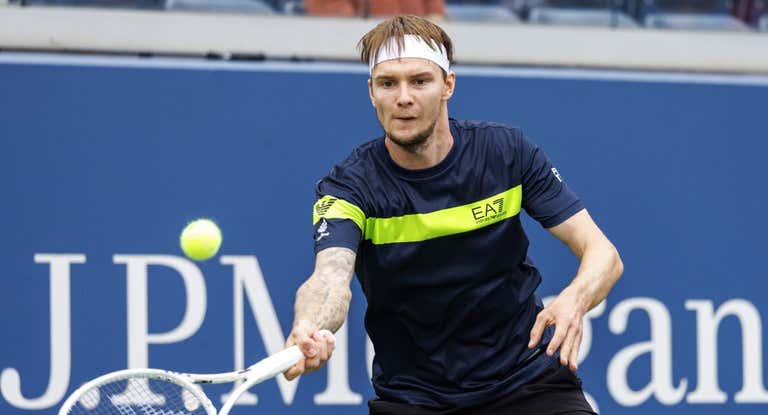 Bublik, en su partido ante Thiem.