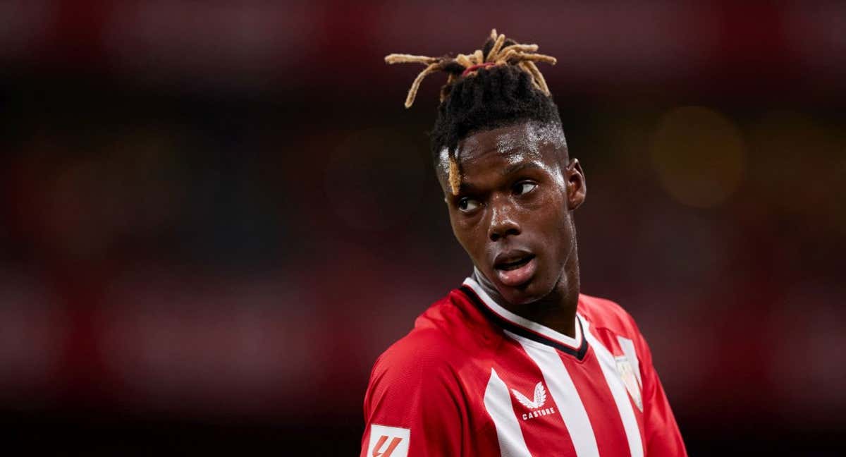 Nico Williams, durante el duelo ante el Betis./EP