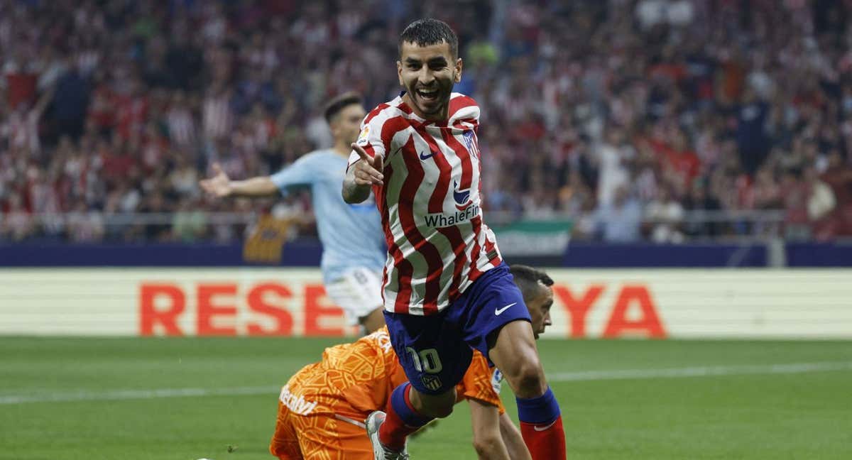 Correa celebra un gol con el Atlético de Madrid. /REUTERS