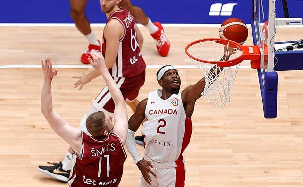 Shai Gilgious-Alexander (Canadá) se ha convertido en la gran estrella del Mundial de baloncesto 2023. REUTERS