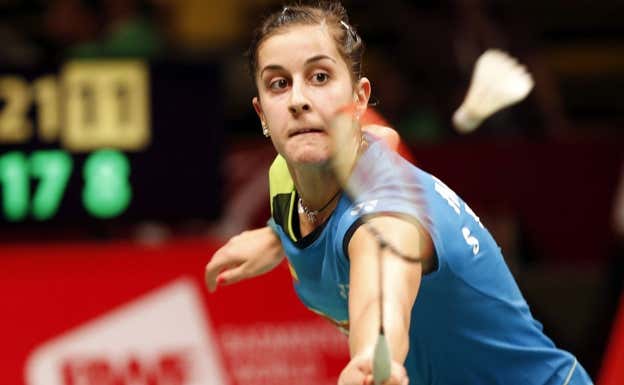 Carolina Marín durante el Mundial de 2015 en Yakarta. Efe