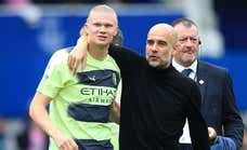 Haaland y Guardiola, los mejores de la temporada