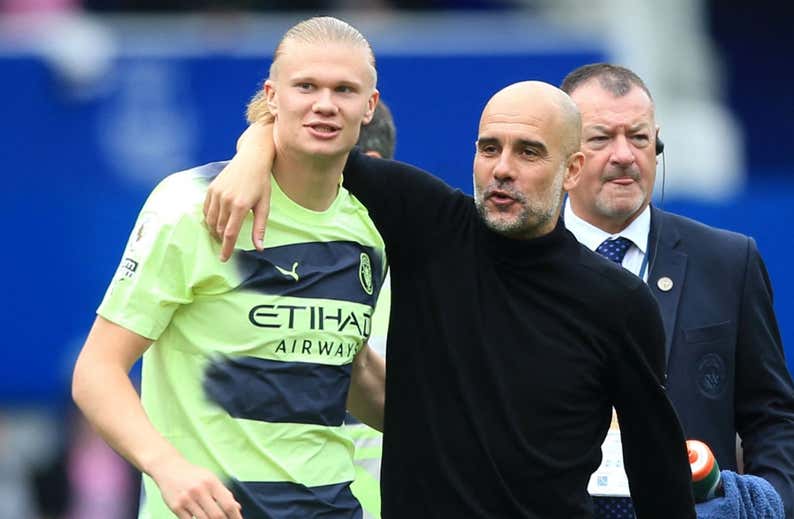 Haaland y Guardiola, los mejores de la temporada