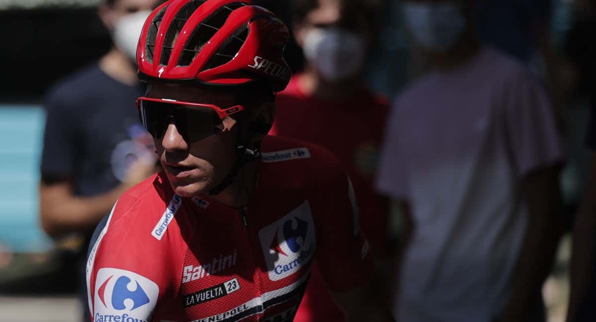 Remco Evenepoel, este jueves en la salida de la 6ª etapa de La Vuelta./EFE