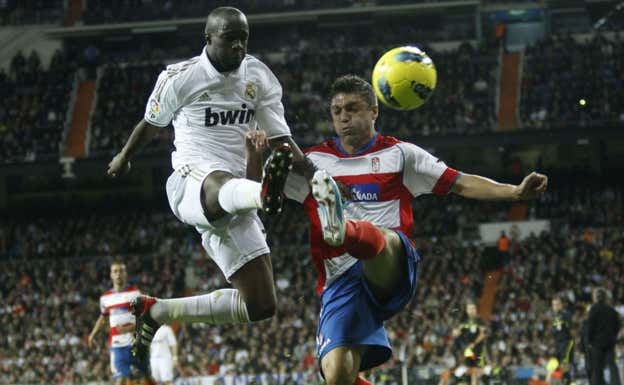 Guilherme Siqueira, durante un partido con el Real Madrid.  Fermín Rodríguez