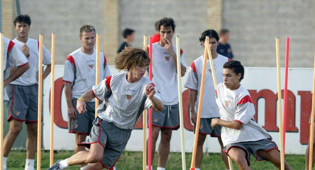 Sergio Ramos en su primera etapa en el Sevilla./ANTOÑITO