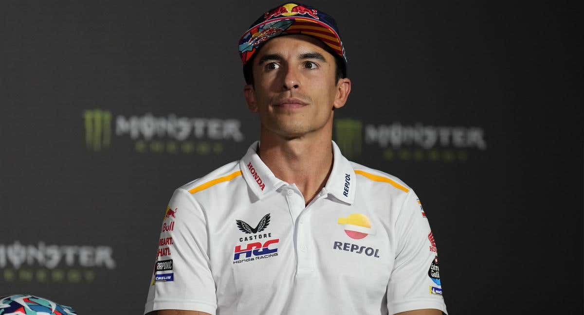 Marc Márquez, durante la rueda de prensa previa al GP de Cataluña.