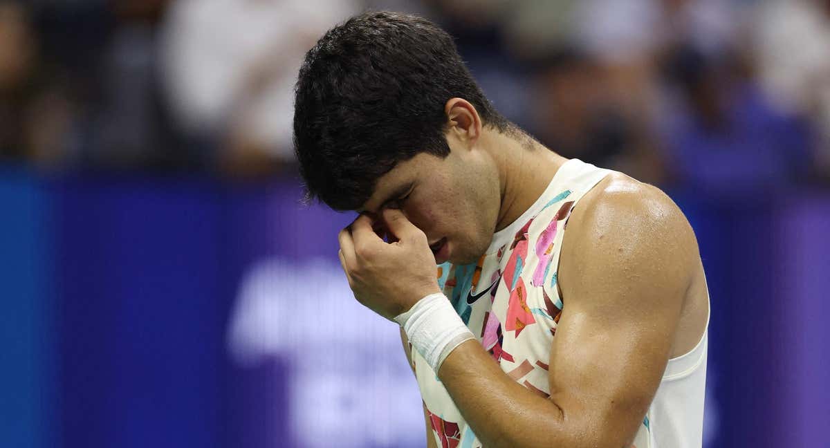 Alcaraz tras la derrota en el US Open. /REUTERS