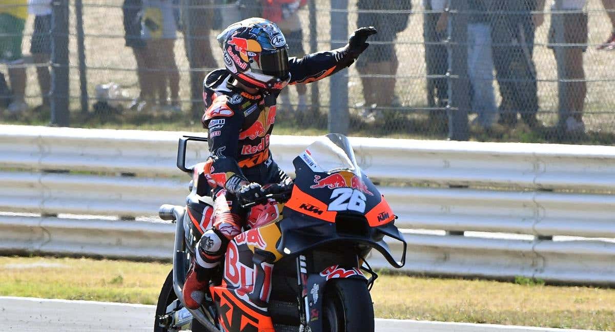Dani Pedrosa, tras la carrera del GP de San Marino.