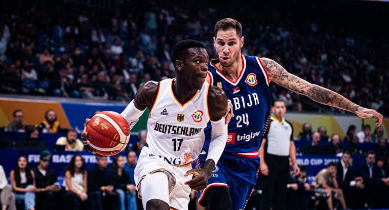 Schroder, durante la final del Mundial ante Serbia.