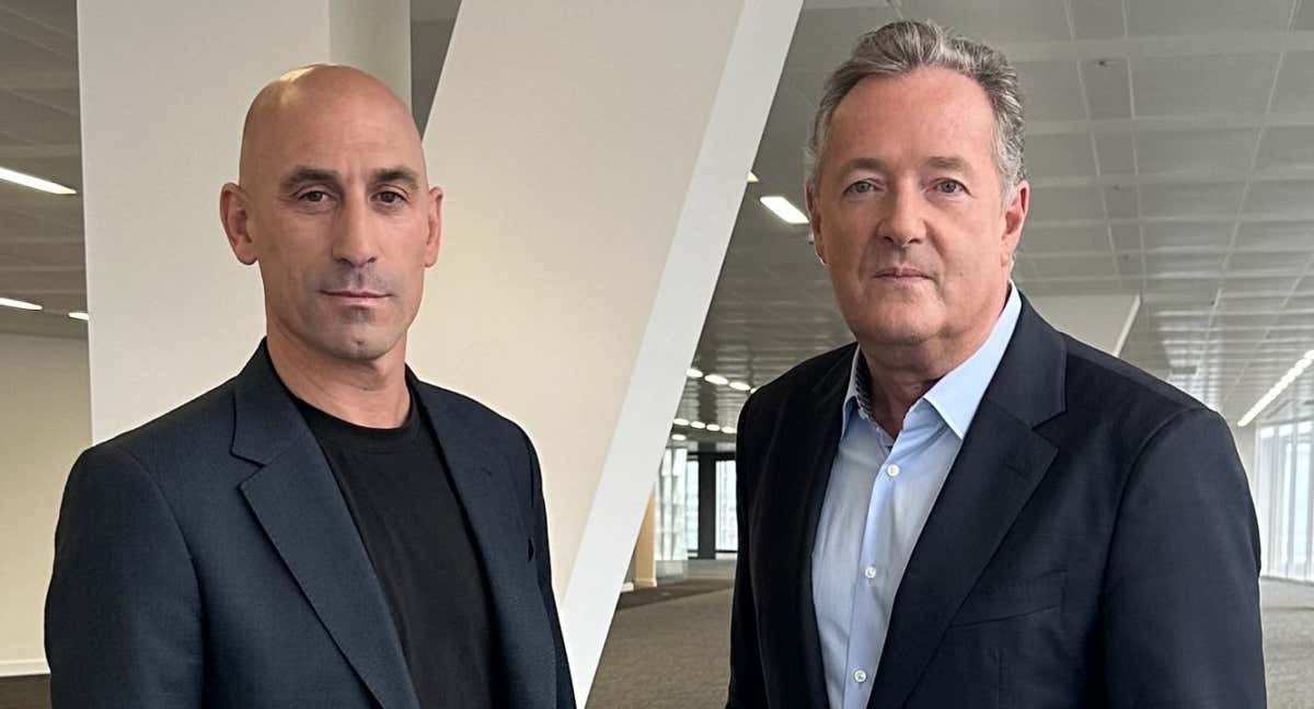 Rubiales, con Piers Morgan.