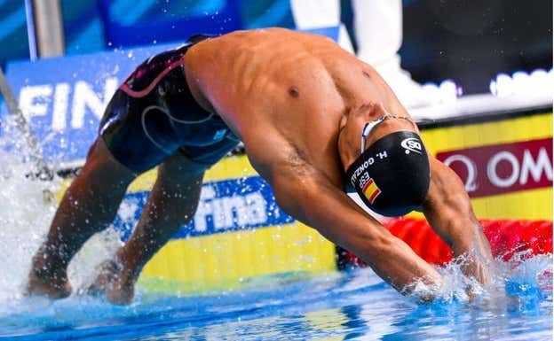 Hugo González en el Mundial de Fukuoka 2023.  REUTERS