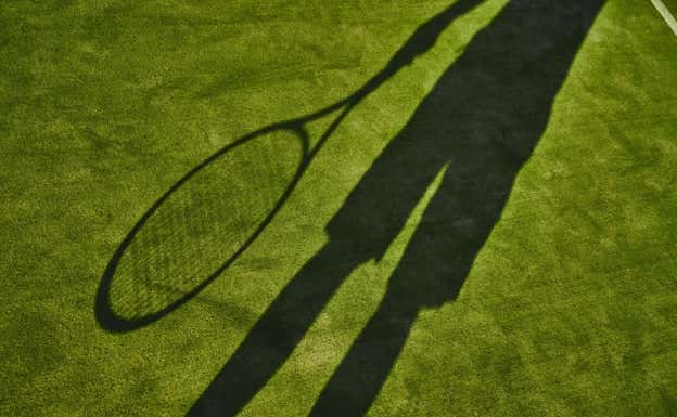 Sombra de un tenista. Getty Images