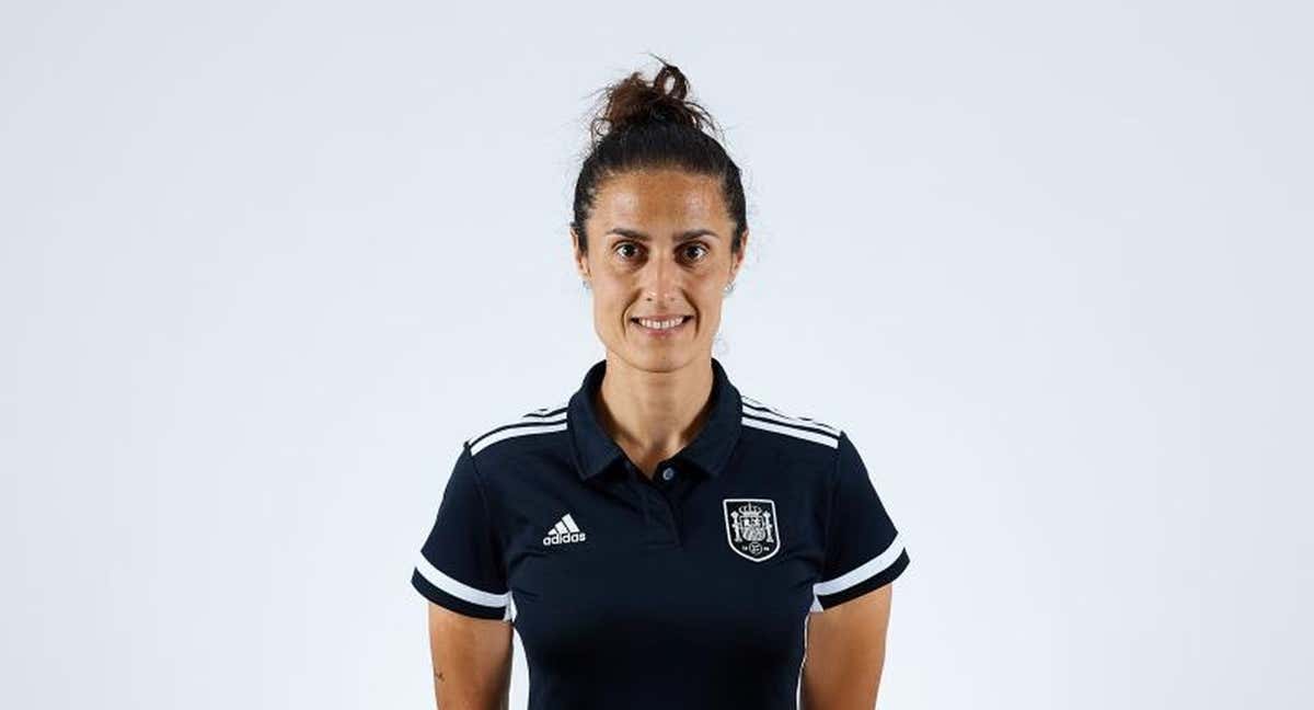 Montse Tomé, posando en una imagen de la selección. /RFEF