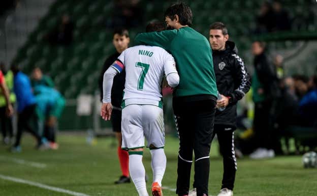 Pacheta y Nino, durante su etapa en el Elche.  ELCHE CF