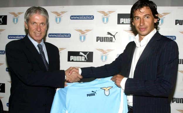 Albertini llegó a la Lazio en el verano de 2003 tras su paso por el Atlético de Madrid. AP