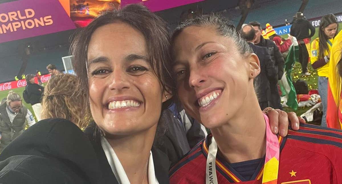 Thais Henríquez junto a Jenni Hermoso tras la final del Mundial./INSTAGRAM