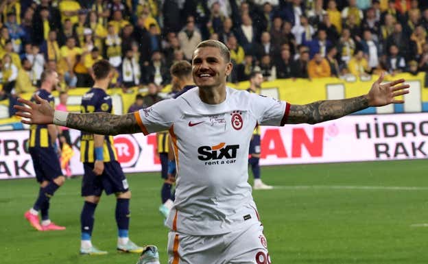 Mauro Icardi vuelve a sonreír en Turquía.  AFP