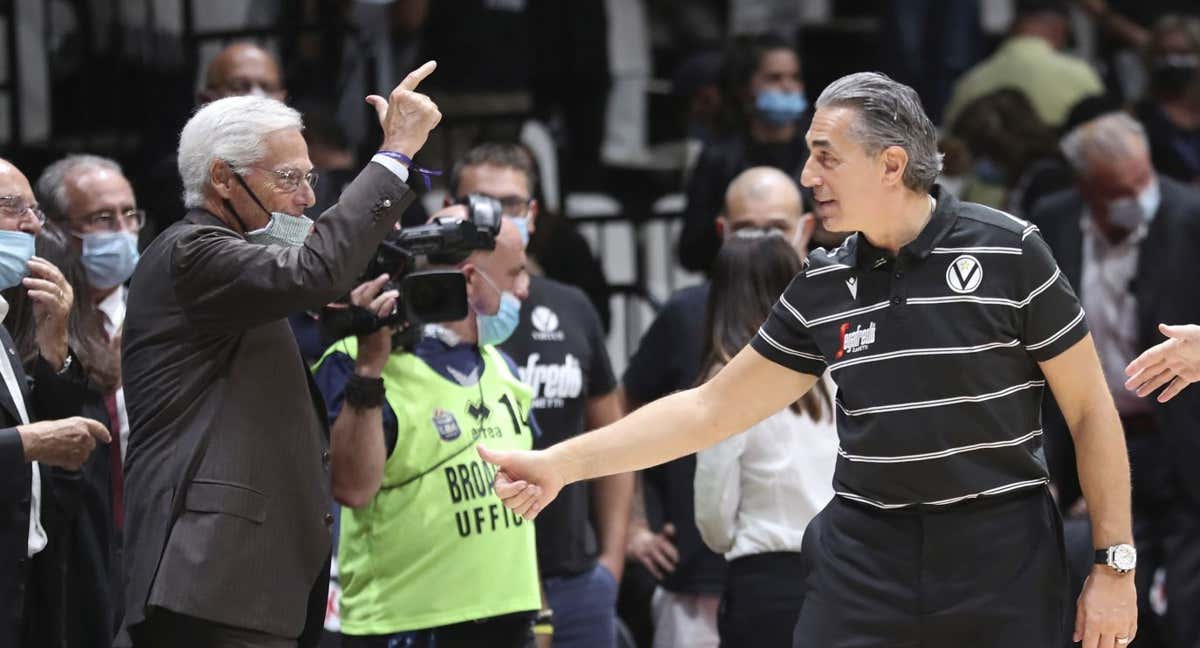Massimo Zanetti y Sergio Scariolo. /GETTY IMAGES