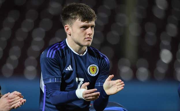 Ben Doak, durante un partido con Escocia. Getty Images