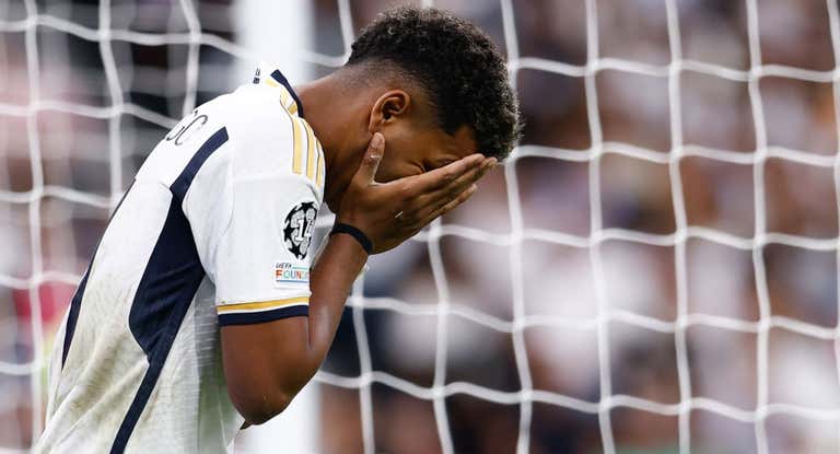 Rodrygo se lamenta tras una ocasión fallada ante el Unión Berlín.