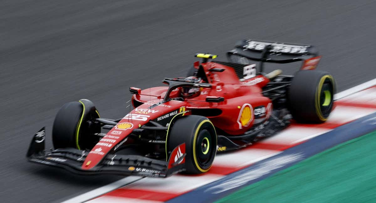 Carlos Sainz, hoy, en Suzuka. /EFE