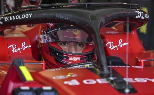 Carlos Sainz, durante los entrenamientos del GP de Japón 2023 de F1.  EFE