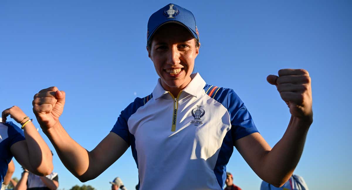 Carlota Ciganda, protagonista de la Solheim Cup./GETTY