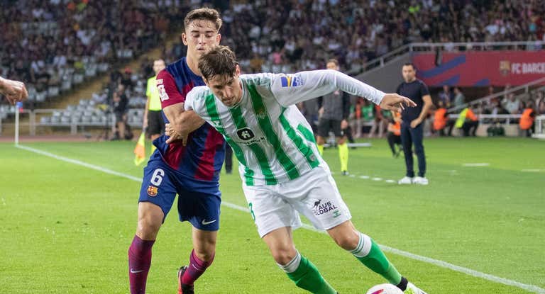 Juan Miranda, en un partido reciente ante el Barcelona.