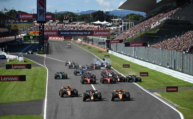 Salida del GP de Japón de F1 2023.  AFP
